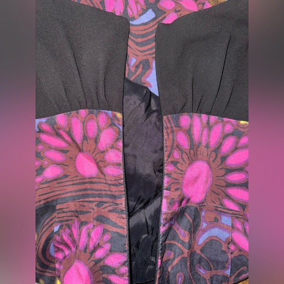 TRINA TURK Los Angeles Silk Rory Luxury Multi-Color Knee-Length Sheath Dress 2 - Picture 12 of 14